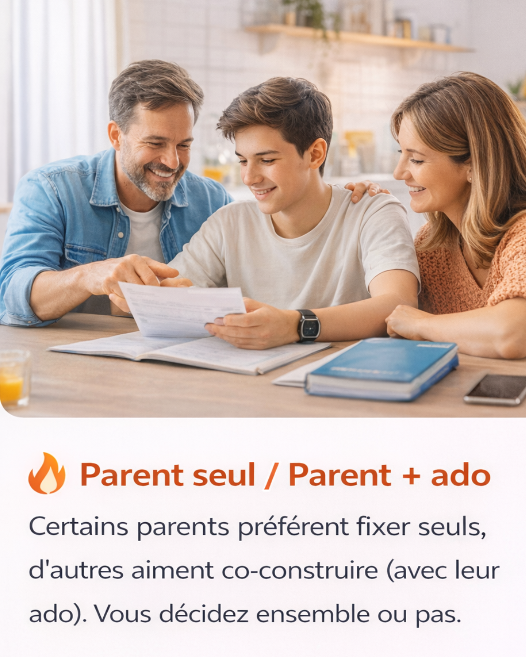 Ado fier de ses flammes Brevet’Up avec son parent